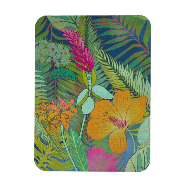 Magnet Flexible Tapisserie tropicale II (Vertical)