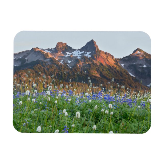 Magnet Flexible Tatoosh Range and Wildflowers | Mt. Rainier (Horizontal)