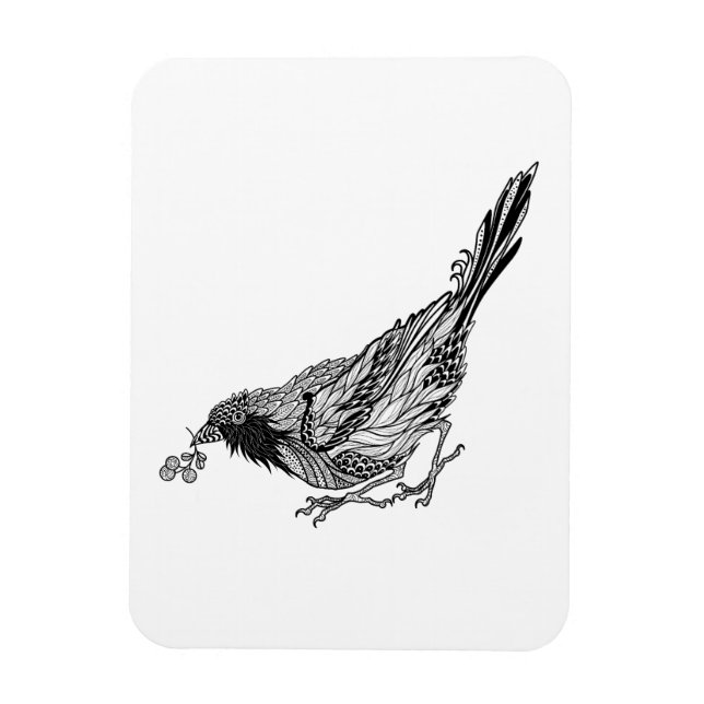 Magnet Flexible Tatouage d'oiseaux (Vertical)