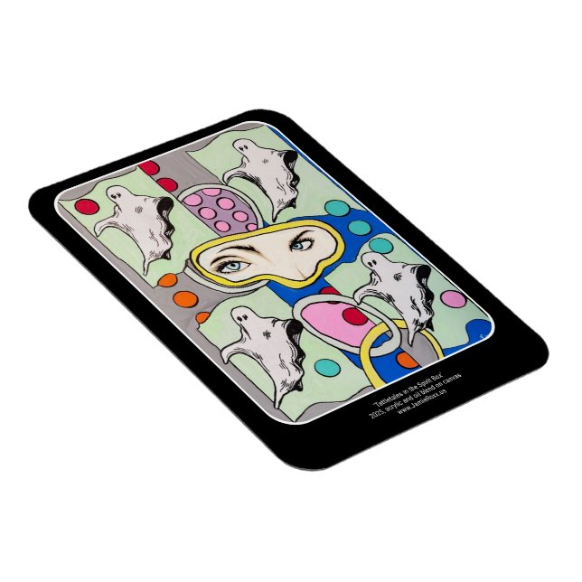 Magnet Flexible "Tattletales in the Spirit Box" Peinture sur une (Côté Droit)