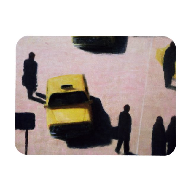 Magnet Flexible Taxis De New York 1990 (Horizontal)