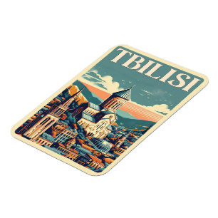 Magnet Flexible Tbilissi capitale de la Géorgie, cadeaux souvenirs