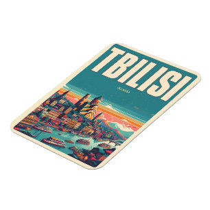 Magnet Flexible Tbilissi capitale de la Géorgie, cadeaux souvenirs