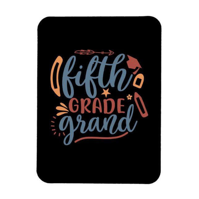 Magnet Flexible Teacher Art Fifth Grade Grand (Vertical)