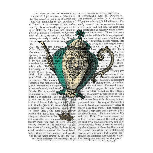 Magnet Flexible Teapot volant 1 Vert et Jaune (Vertical)