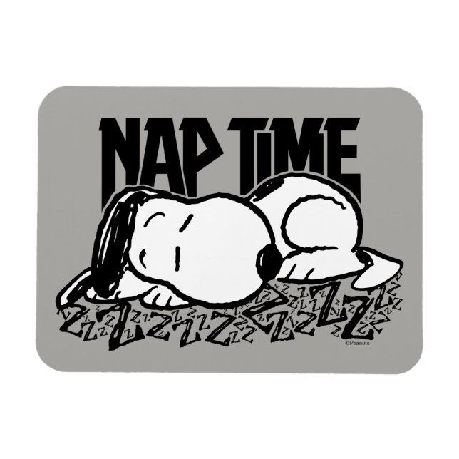 Magnet Flexible Tee - shirt | Snoopy Nap Time (Horizontal)