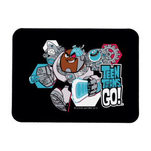 Magnet Flexible Teen Titans Go!   Cyborg's Arsenal Graphic