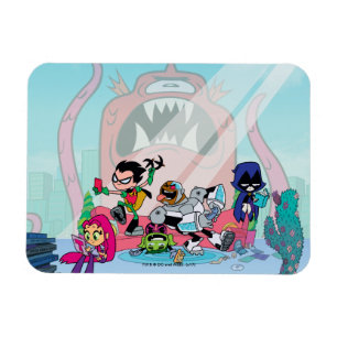 Magnet Flexible Teen Titans Go!   Tentacled Monster Approaches
