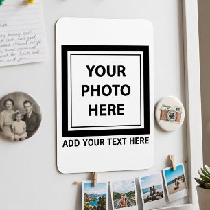 Magnet Flexible Télécharger une photo et ajouter du texte - Person