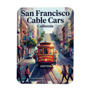 Magnet Flexible Téléphérique dans la rue Powell Californie