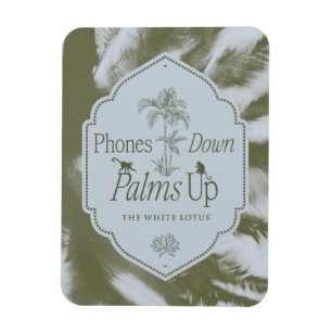 Magnet Flexible Téléphones Vers Le Bas, Palmiers Vers Le Haut - Le