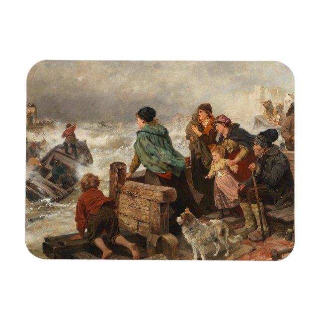 Magnet Flexible Tempête sur la côte (par Rudolf Jordan) (Horizontal)