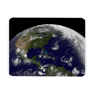 Magnet Flexible Tempêtes Tropicales Sur La Planète Terre.