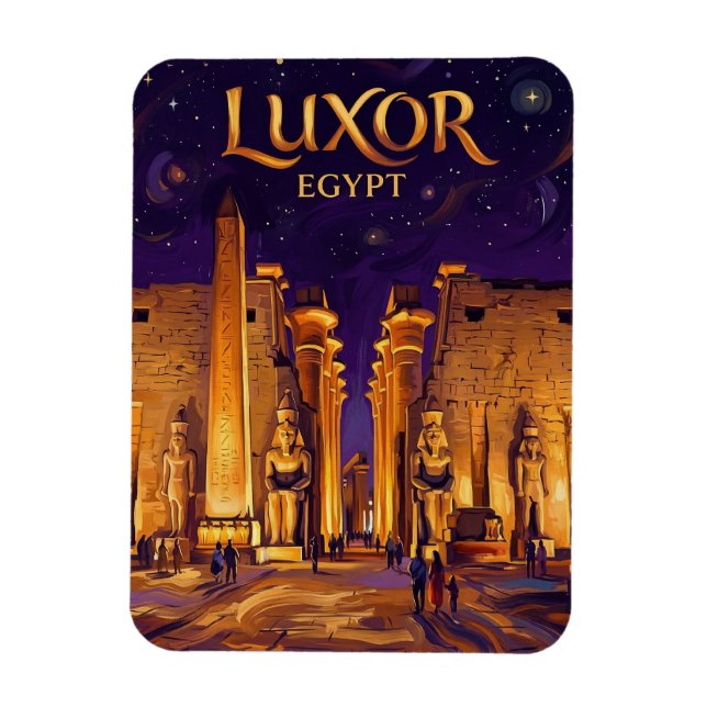 Magnet Flexible Temple de Louxor Égypte (Vertical)