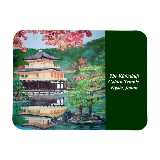 Magnet Flexible Temple d'or Kinkakuji - Aimant Flexi Premium (Horizontal)