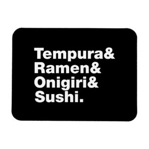 Magnet Flexible Tempura & Ramen & Onigiri & Sushi.
