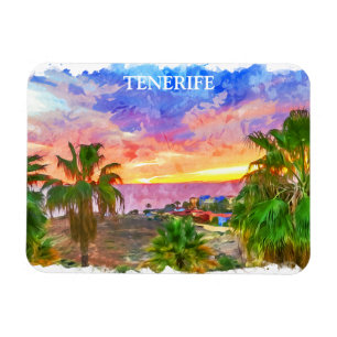 Magnet Flexible Tenerife Espagne Canary Island voyage vintage