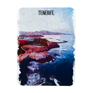 Magnet Flexible Tenerife Espagne Côte Canarias Voyage Souvenir