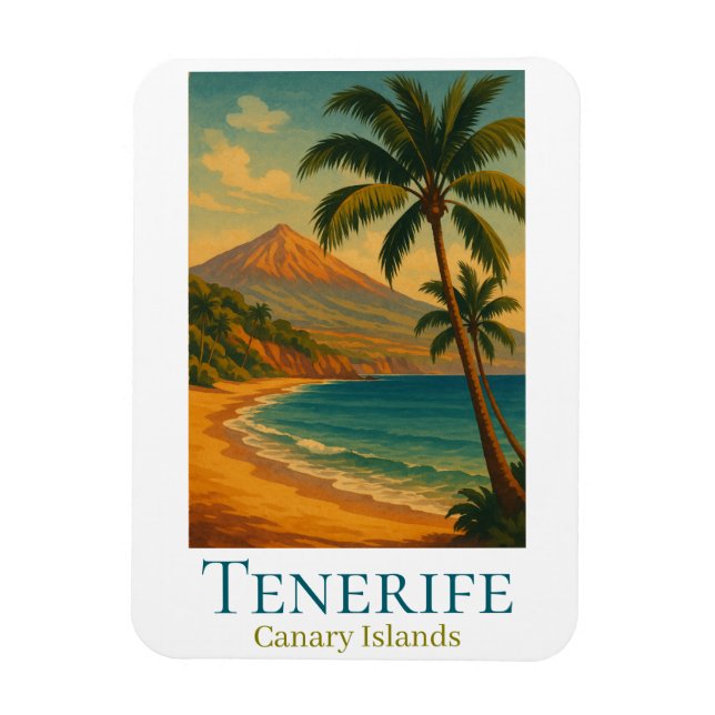 Magnet Flexible Tenerife Îles Canaries Mont Teide Île Espagnole (Vertical)