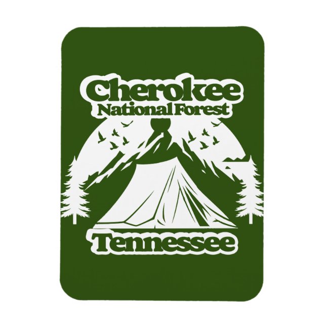Magnet Flexible Tennessee de la forêt nationale de Cherokee (Vertical)