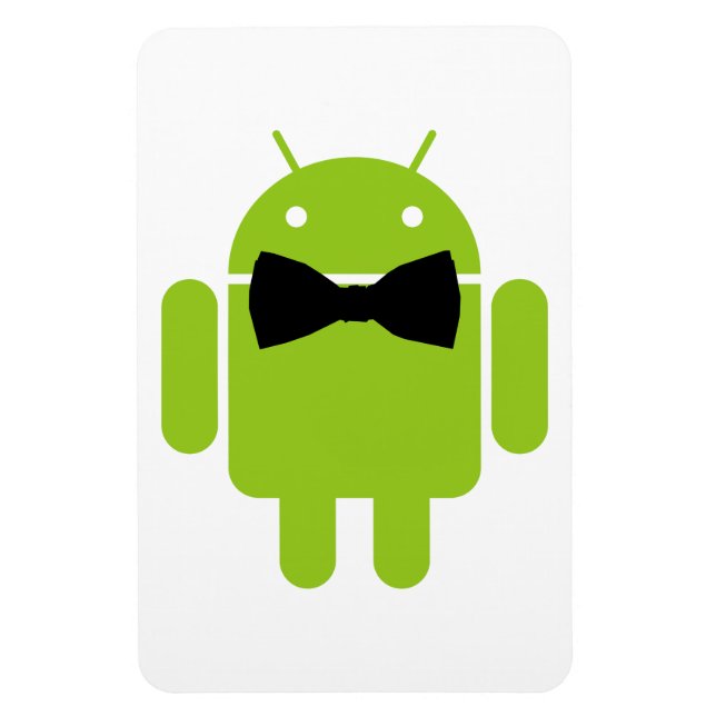 Magnet Flexible Tenue de soirée Robot Android Vert (Vertical)