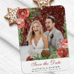 Magnet Flexible Terracotta Floral Pine de Noël Mariage<br><div class="desc">Élégante Terracotta Blush Pink Blanc Floral Pine de Noël Pin Foliage d'hiver Mariage d'hiver Enregistrer la date Magnet. Tous les textes sont pré-arrangés pour que vous personnalisiez facilement et rapidement avec vos propres détails.</div>