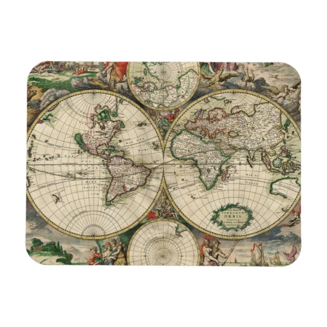 Magnet Flexible Terrarum Orbis Tabula (Horizontal)