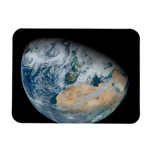 Magnet Flexible Terre Montrant L'Afrique Du Nord Et L'Europe Du Su