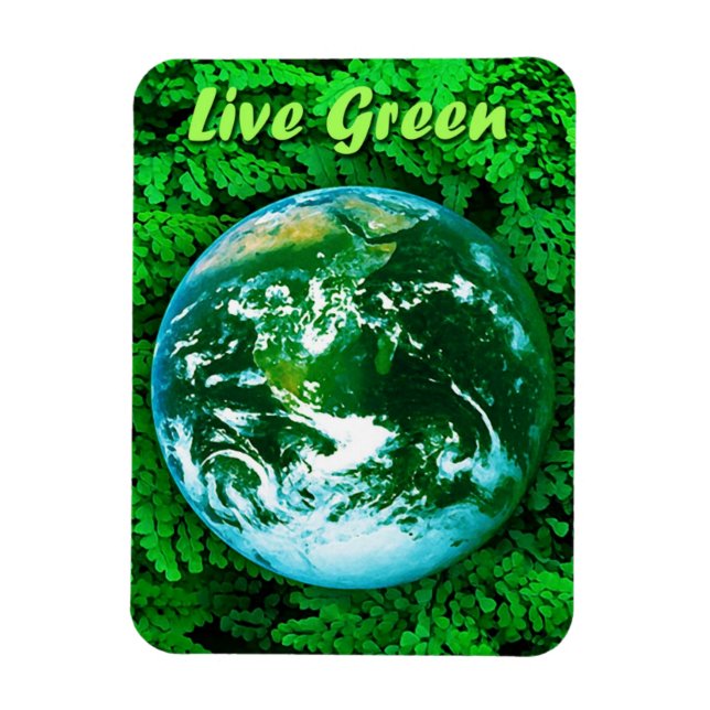Magnet Flexible Terre verte - conscience écologique (Vertical)