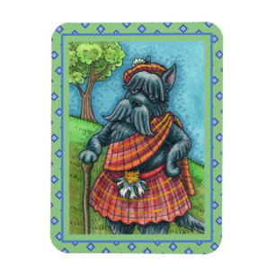 Magnet Flexible TERRIER ÉCOSSE, SCOTTIE DOG PRIDE Kilt Sporran
