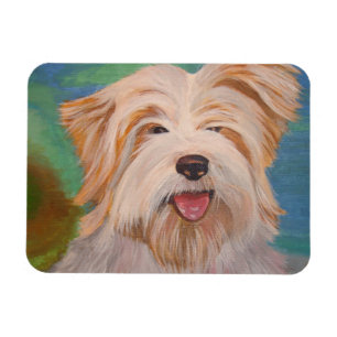 Magnet Flexible Terrier Portrait Cute Pet Chien Art