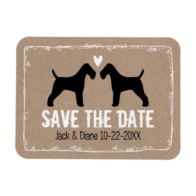 Magnet Flexible Tervueren Fox Wedding Save the Date (Horizontal)