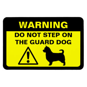 Magnet Flexible Tervueren (queue longue) Chien de garde Avertissem