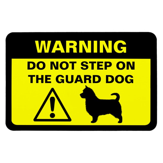 Magnet Flexible Tervueren (queue longue) Chien de garde Avertissem (Horizontal)