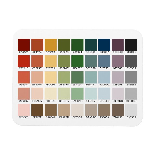 Magnet Flexible Test de couleur (Horizontal)