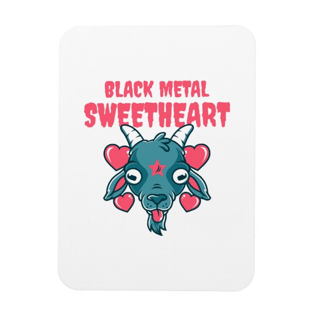 Magnet Flexible tête de chèvre mignonne baphomet (Vertical)