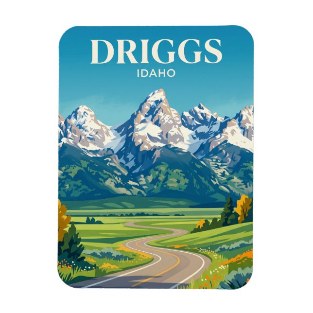 Magnet Flexible Teton Scenic Byway Idaho (Vertical)