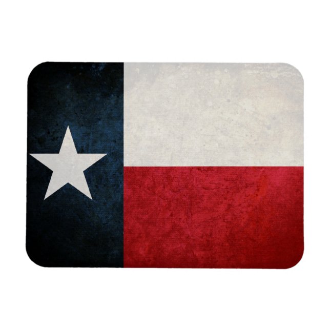 Magnet Flexible Texas Flag ; Texan ; (Horizontal)