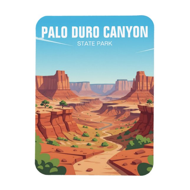 Magnet Flexible Texas Palo Duro Canyon State Park Travel (Vertical)