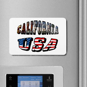 Magnet Flexible Texte du drapeau de la Californie