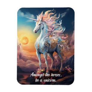 Magnet Flexible Texte personnalisé belle licorne