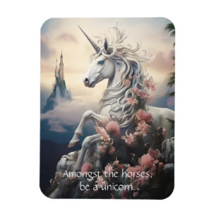 Magnet Flexible Texte personnalisé belle licorne
