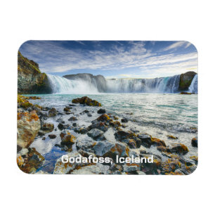 Magnet Flexible Texte Personnalisé Cascades de Godafoss, Islande