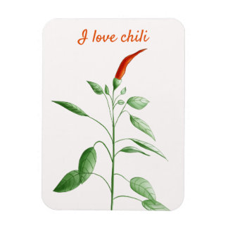 Magnet Flexible Texte Personnalisé Chaud Poivre Plante Botanique L
