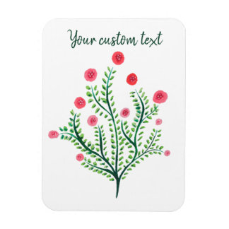 Magnet Flexible Texte personnalisé du dessin d'encre du Plante de 
