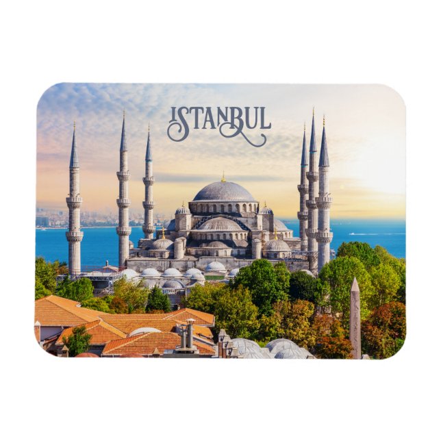 Magnet Flexible Texte personnalisé Istanbul (Horizontal)