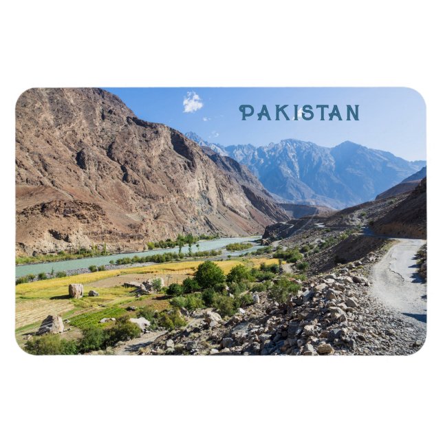 Magnet Flexible Texte personnalisé Pakistan (Horizontal)