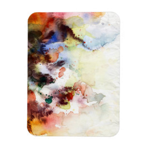 Magnet Flexible Texture grunge d'aquarelle abstraite avec la