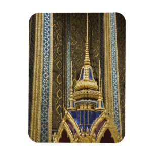 Magnet Flexible Thaïlande, Bangkok. Détails de décorations ornées
