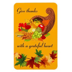 Magnet Flexible Thanksgiving et automne couleurs Joli Cornucopia
